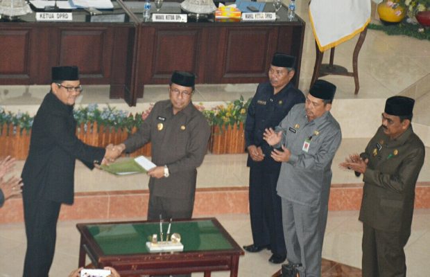 DPRD Bersama Pemkab Pinrang Setujui Bersama Perda APBD 2018