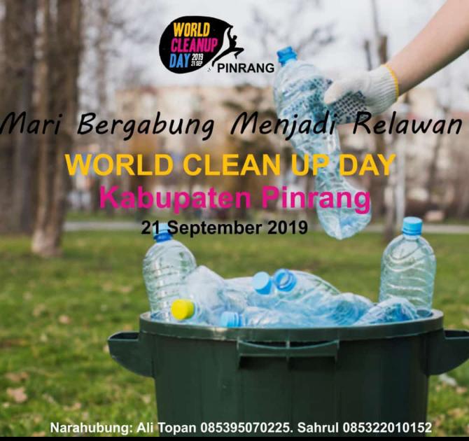 DLH Pinrang Siap Dukung Penuh Kegiatan World Cleanup Day 2019