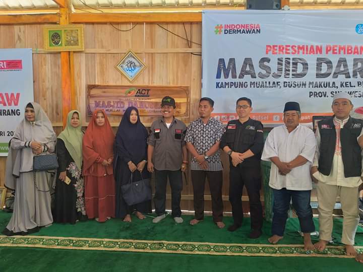 Pemkab Pinrang Resmikan Penggunaan Mesjid di Kampung Muallaf