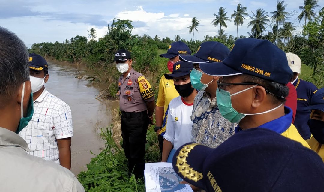 Balai Besar Wilayah Sungai Pompengan Jeneberang Tinjau Lokasi Tanggul Jebol