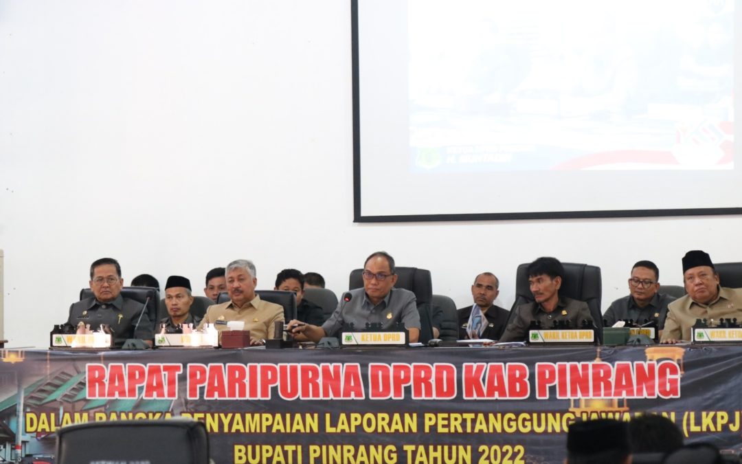 DPRD Gelar Rapat Paripurna Dengan Agenda Laporan Keterangan Pertanggungjawaban Bupati TA 2022