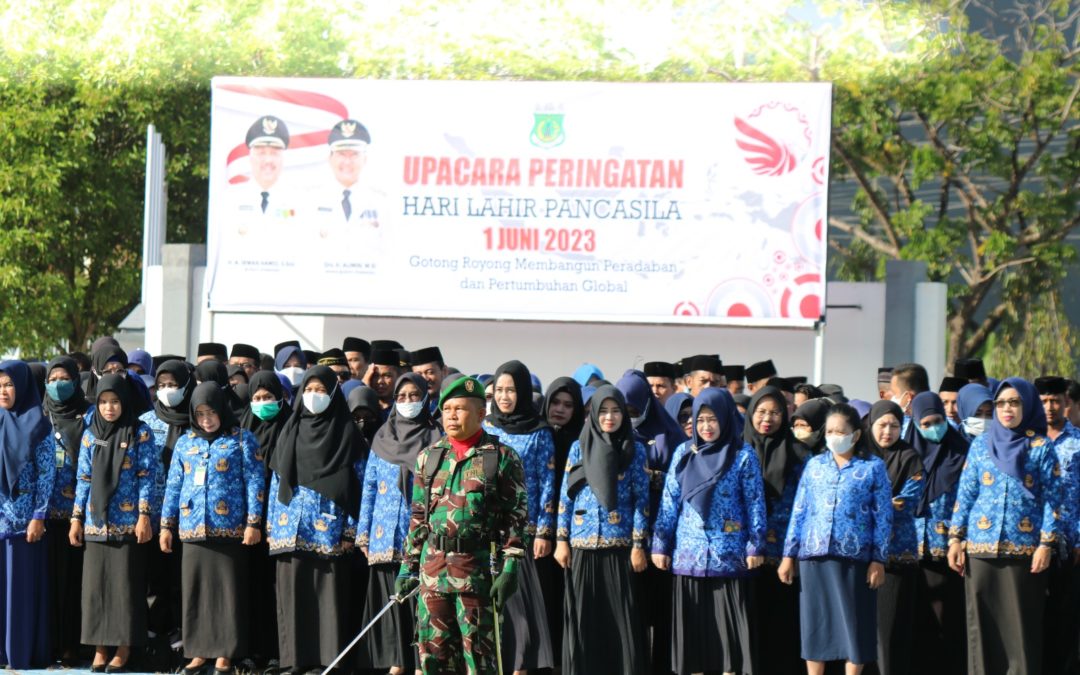 Pemkab Pinrang Bersama Unsur TNI, Polri Gelar Upacara Peringatan Hari Lahir Pancasila