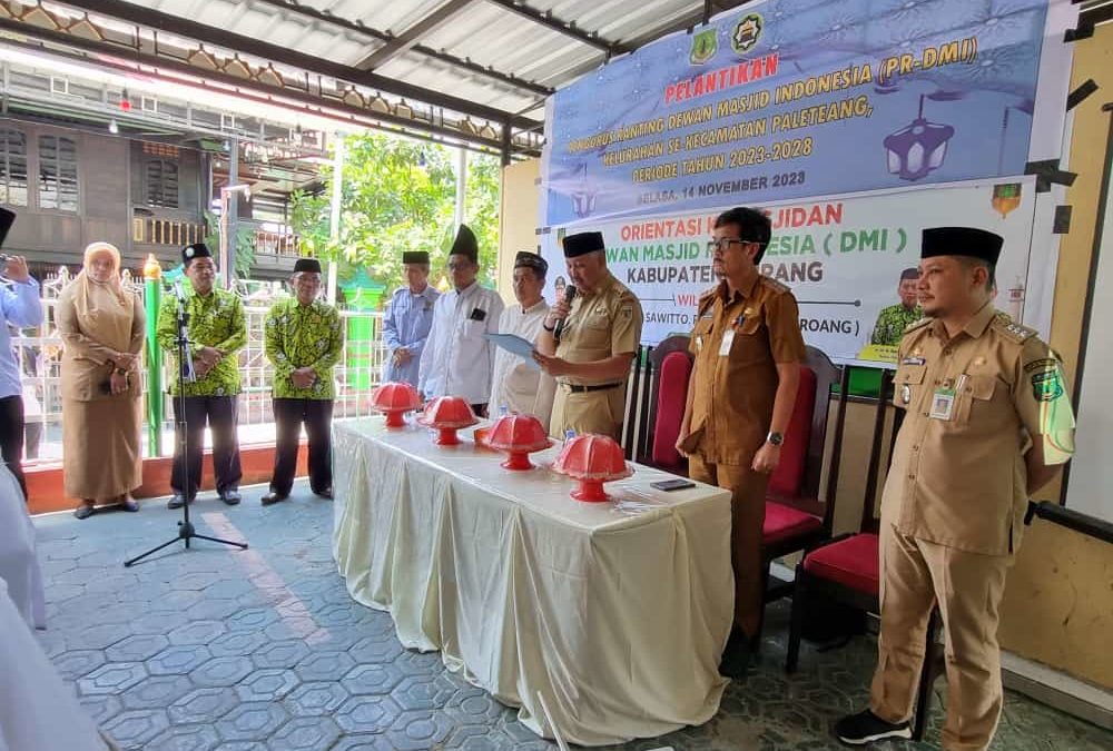 Bupati Pinrang Hadiri Pelantikan Pengurus Ranting Kelurahan DMI Kecamatan Paleteang