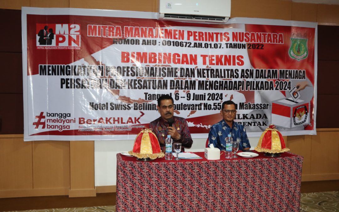 Pj.Bupati Pinrang Buka Bimtek Peningkatan Kapasitas ASN Menghadapi Pilkada