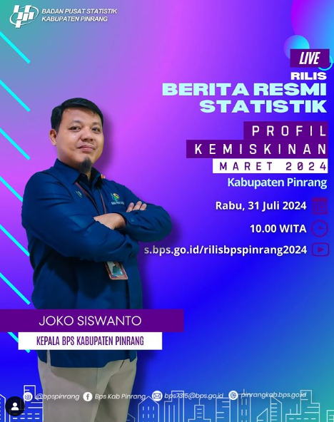 BPS Pinrang Akan Rilis Profil Kemiskinan Maret 2024