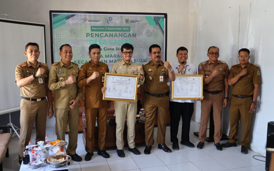 Desa Marannu Didaulat sebagai Desa Cinta Statistik, Pj. Bupati Pinrang: “Semua Harus Berbasis Data”