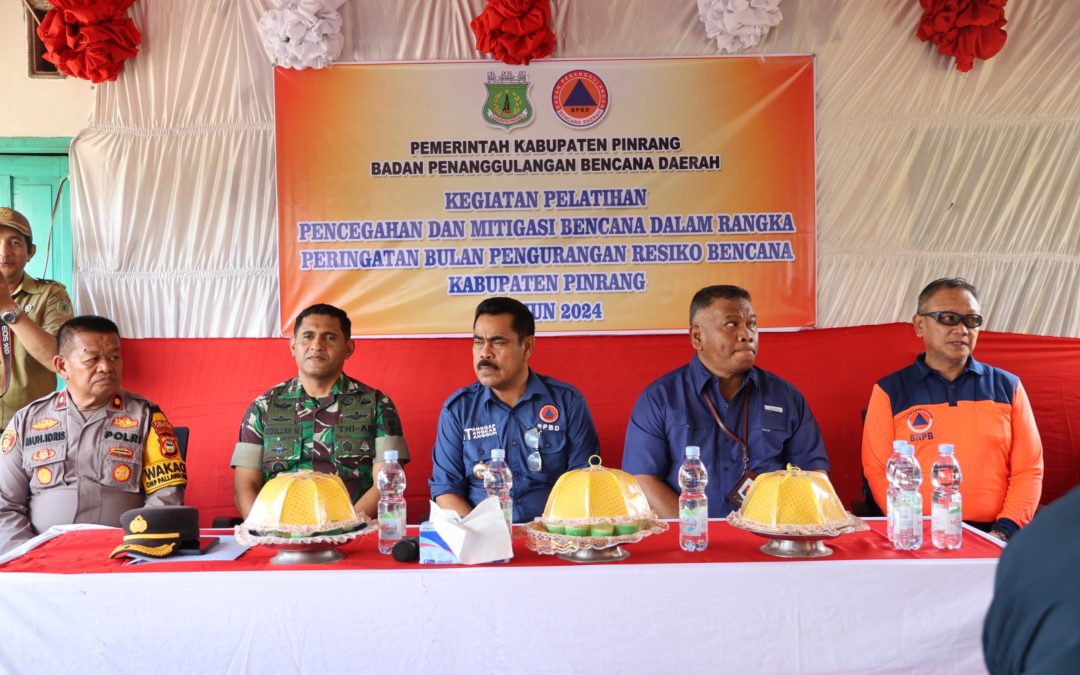 Pj. Bupati Pinrang Buka Kegiatan Pelatihan Pencegahan dan Mitigasi Bencana di Duampanua