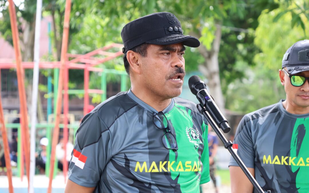 Pj. Bupati Pinrang Resmi Buka Pertandingan Sepak Bola Danyon Cup 2024