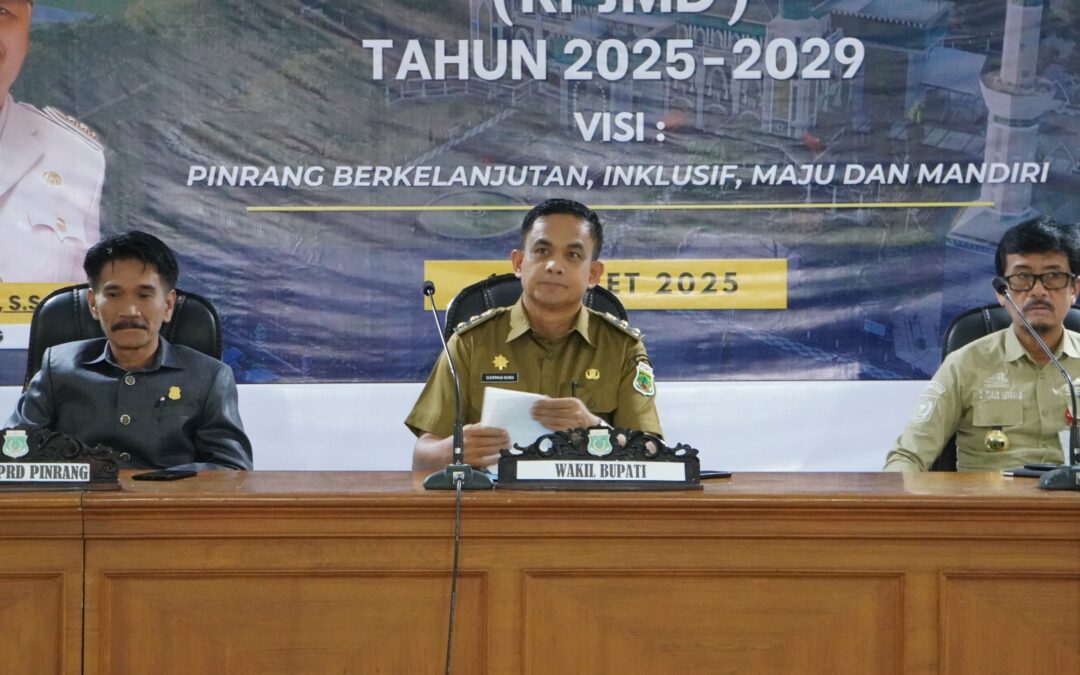 Wabup Pinrang Buka Forum Konsultasi Publik Rancangan Awal RPJMD 2025–2029